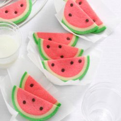 Watermelon Slice Cookies recipe