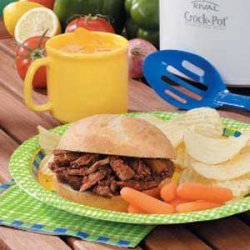 Slow Cooker Barbecue Beef recipe