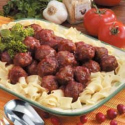Picante Cranberry Meatballs recipe