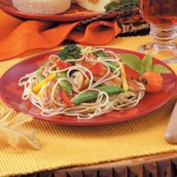Szechuan Chicken Noodle Toss recipe