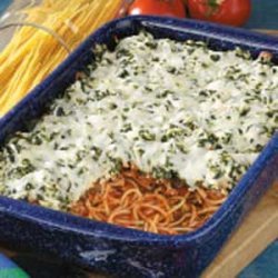 Florentine Spaghetti Bake recipe