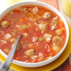 Meatball Alphabet Soup recipe