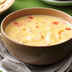 Makeover Potato Cheese Soup recipe