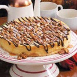 Chocolate-Caramel Topped Cheesecake recipe