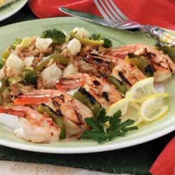 Fiery Skewered Shrimp recipe