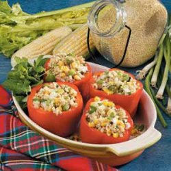 Millet-Stuffed Red Peppers recipe