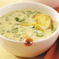 Cream of Spinach Cheese Soup recipe