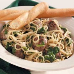 Sausage-Spinach Pasta Supper recipe
