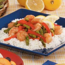 Lemony Shrimp 'n' Asparagus recipe