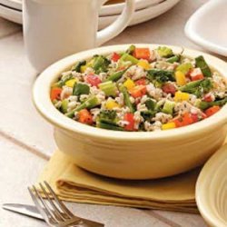 Lemony Vegetable Barley Salad recipe