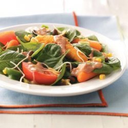 Fiery Chicken Spinach Salad recipe