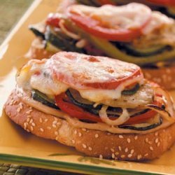 Open-Faced Veggie Sandwiches recipe