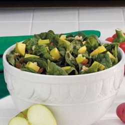 Apple-Raisin Spinach Salad recipe