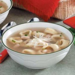 Garlic-Basil Tortellini Soup recipe