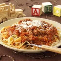 Three-Meat Spaghetti Sauce recipe