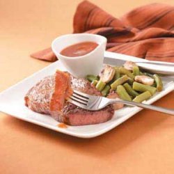Steak with Dipping Sauce recipe