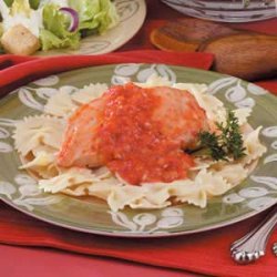 Chicken with Roasted Red Pepper Sauce recipe