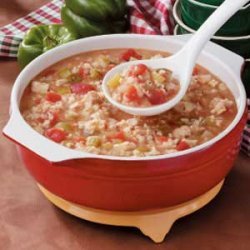Tomato Chicken Rice Soup recipe