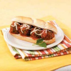 Spinach Meatball Subs recipe
