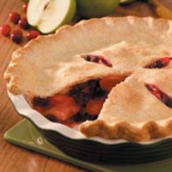 Cran-Apple Raisin Pie recipe
