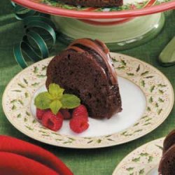 Berry-Glazed Chocolate Cake recipe