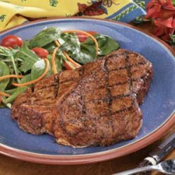 Peppered T-Bone Steaks recipe