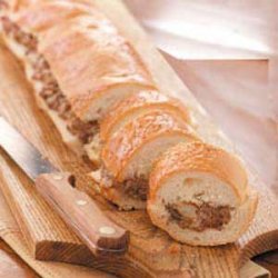 Beef-Stuffed French Bread recipe