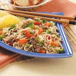 Asian Beef and Noodles recipe