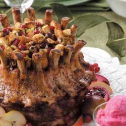 Cranberry-Stuffed Crown Roast of Pork recipe