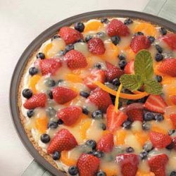 Makeover Fruit Pizza recipe