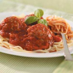 Spaghetti with Italian Meatballs recipe