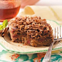 Coconut-Rhubarb Spice Cake recipe