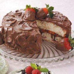 Chocolate-Covered Strawberries Cake recipe