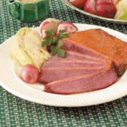 Glazed Corned Beef and Cabbage recipe