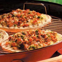 Salsa Chorizo Pizzas recipe