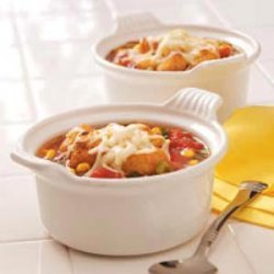 Cheese-Topped Vegetable Soup recipe