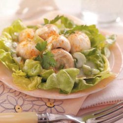 Lemony Mushroom Lettuce Salad recipe