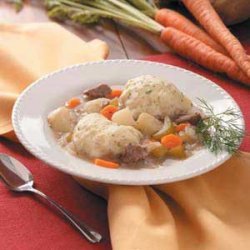 Beef Stew with Dilly Dumplings recipe