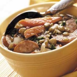 Healthy Sausage Lentil Soup recipe