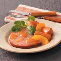 Glazed Ham with Sweet Potatoes recipe