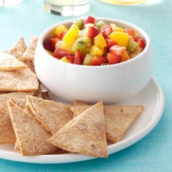 Fruit Salsa with Cinnamon Chips recipe