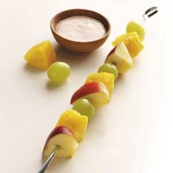 Fruit Skewers with Ginger Dip recipe