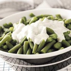 Green Beans with Dill Cream Sauce recipe