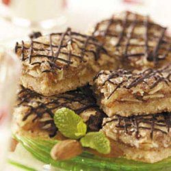 Chocolate-Glazed Almond Bars recipe