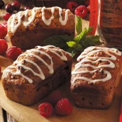 Raspberry-Pecan Mini Loaves recipe