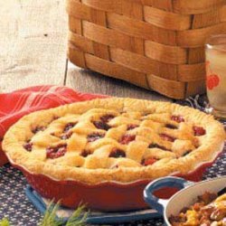 Cherry-Berry Peach Pie recipe
