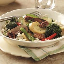Pecan Vegetable-Rice Medley recipe