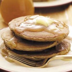 Apple Pancakes with Cider Syrup recipe