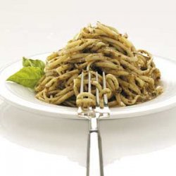 Tomato-Walnut Pesto on Linguine recipe
