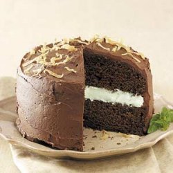 Coconut-Mint Chocolate Cake recipe